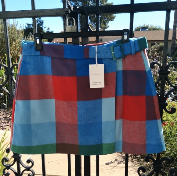 Free Assembly Dresses & Skirts - Free Assembly Women's Faux Wrap Front Mini Skirt